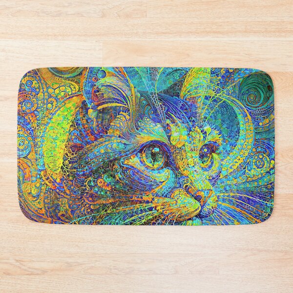 Item preview, Abstractions of abstract abstraction of cat. DeepDream #3589681660187 designed and sold by blackhalt.