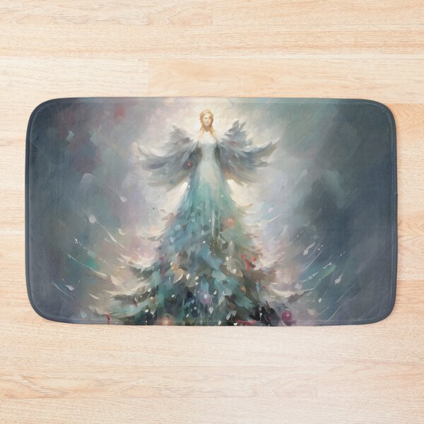 Item preview, angel christmas tree holiday print designed and sold by dcrc.