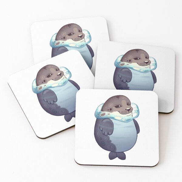 Item preview, Chubby Floating Grey Seal designed and sold by Mossysplashart.