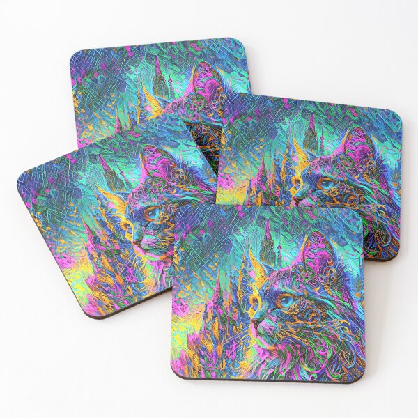 Item preview, Abstractions of abstract abstraction of cat. DeepDream #9251924984532 designed and sold by blackhalt.