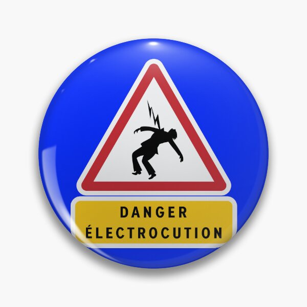 Item preview, Danger Electrocution safety sign Deutsche Bahn designed and sold by Green-over-red.