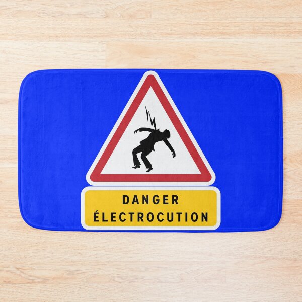 Item preview, Danger Electrocution safety sign Deutsche Bahn designed and sold by Green-over-red.