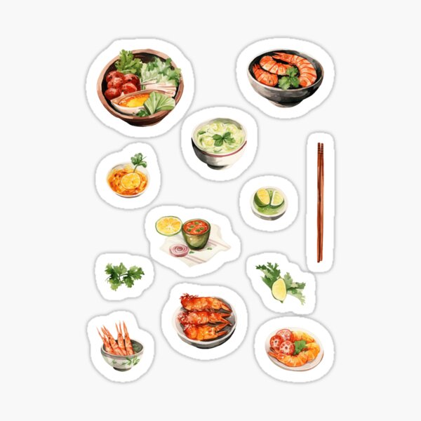 Item preview, Assorted Asian Seafood Cuisine designed and sold by Alicia Chee.