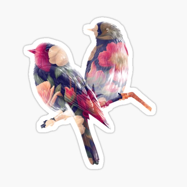 Item preview, birds and roses designed and sold by Geboking.