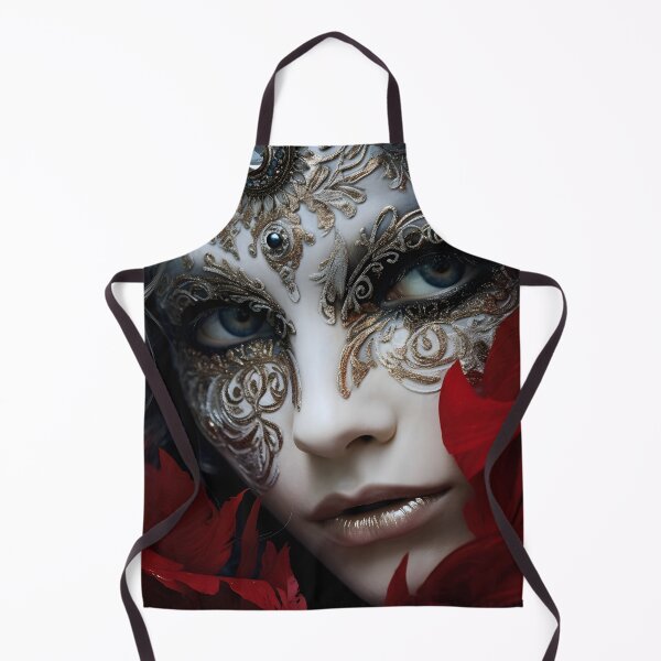 Item preview, Stunning portrait of a woman wearing a Venetian mask designed and sold by dcrc.