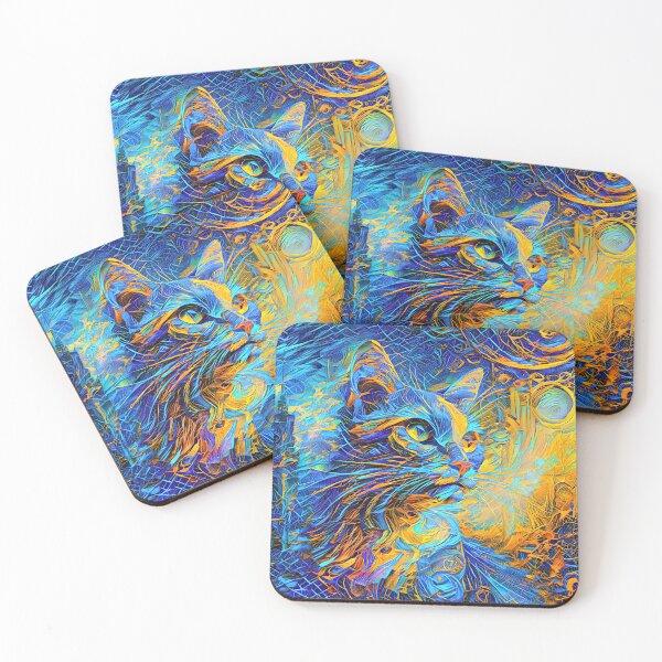 Item preview, Abstractions of abstract abstraction of cat. DeepDream #3690293738353 designed and sold by blackhalt.