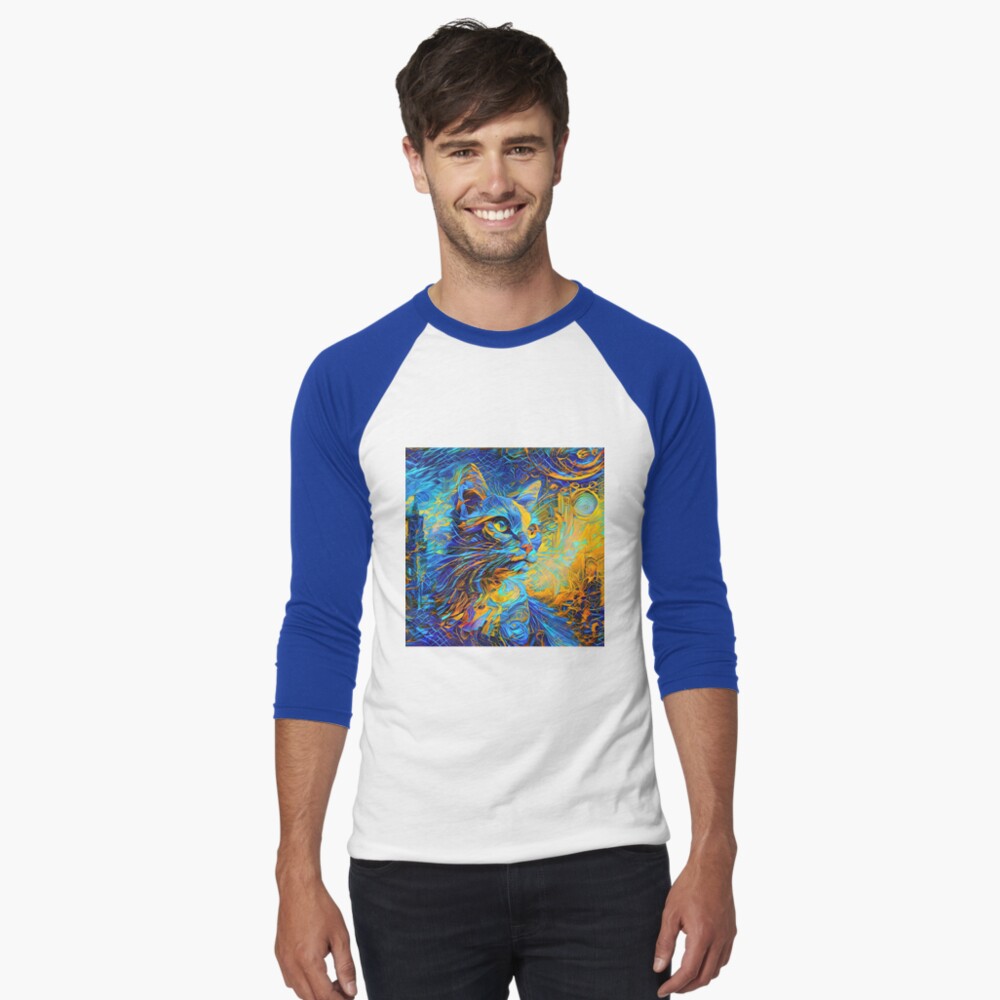 Item preview, Baseball ¾ Sleeve T-Shirt designed and sold by blackhalt.