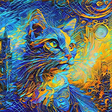 Artwork thumbnail, Abstractions of abstract abstraction of cat. DeepDream #3690293738353 by blackhalt