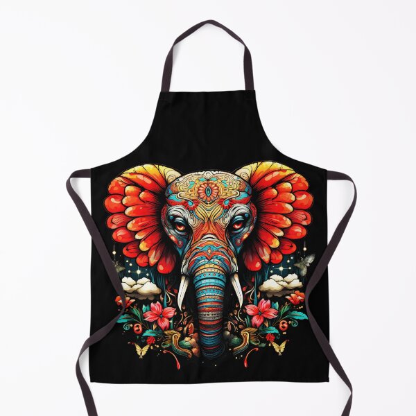 Item preview, Psychedelic Animals, Alternative Elephant, Abstract Animal Prints, Colorful Wild art, Psytrance Illustrations, Animal Fashion, Psychedelic Accessories, Unique Gifts designed and sold by psytrancedesign.