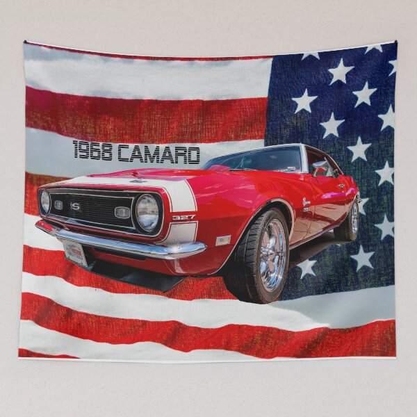 Item preview, Red 1968 Chevy Camaro RS 327 Text designed and sold by mljdwhite.