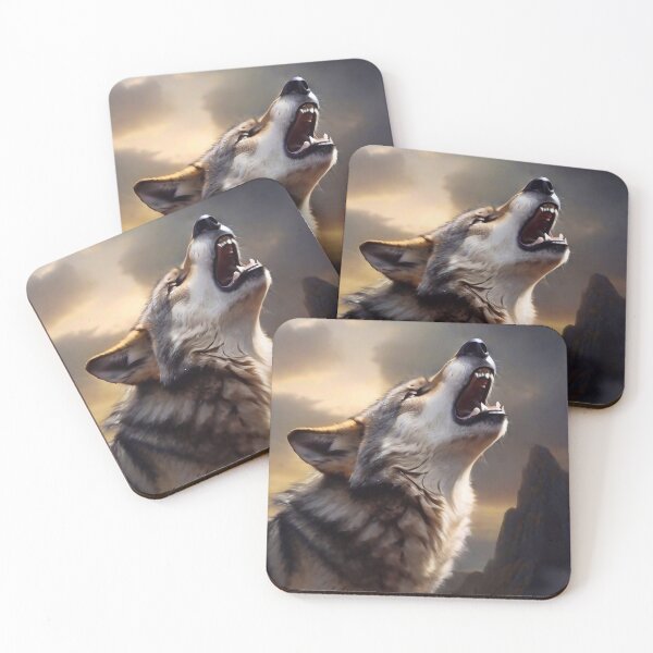 Item preview, Howling wolf designed and sold by M-Y-A-R-T-.