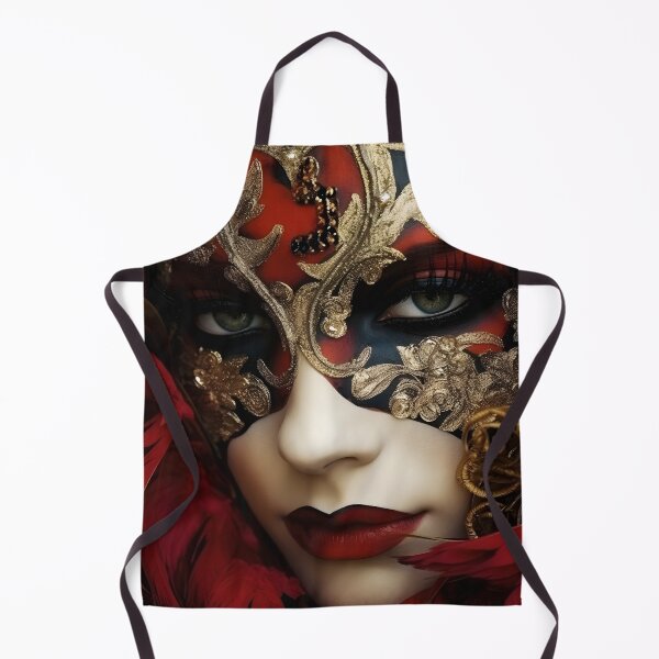 Item preview, Stunning portrait of a woman wearing a Venetian mask designed and sold by dcrc.