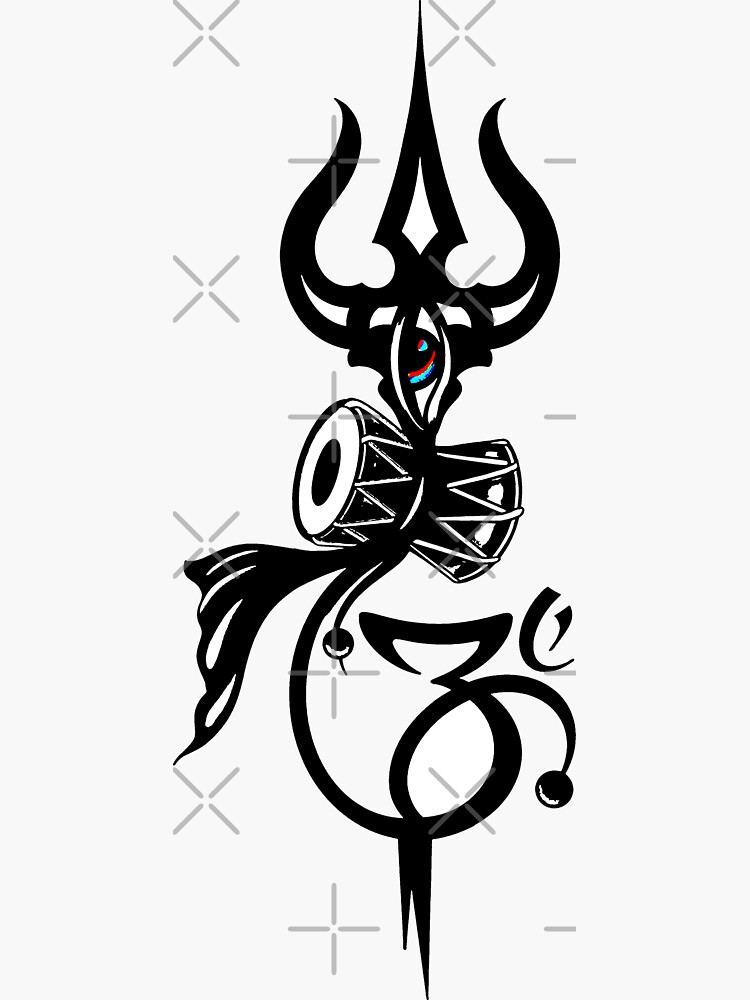 Lord Shiva With Om Symbol Logo Tattoo Art, Lord Shiva, Maha Shivrati, Nag  Panchami PNG and Vector with Transparent Background for Free Download |  Black and white art drawing, Art tattoo, Om
