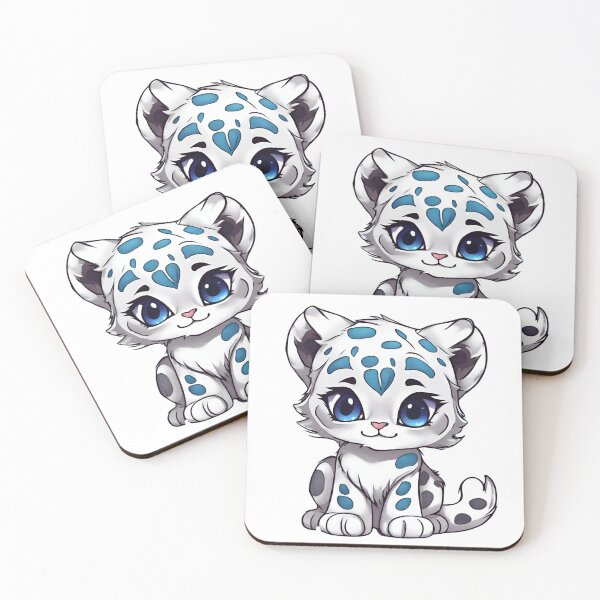 Item preview, Cute Snow Leopard Cub designed and sold by LittleGoblinPrs.