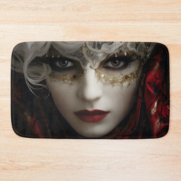 Item preview, Stunning portrait of a woman wearing a Venetian mask designed and sold by dcrc.