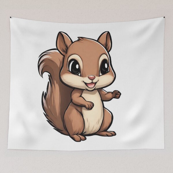 Item preview, Cute Baby Squirrel designed and sold by LittleGoblinPrs.