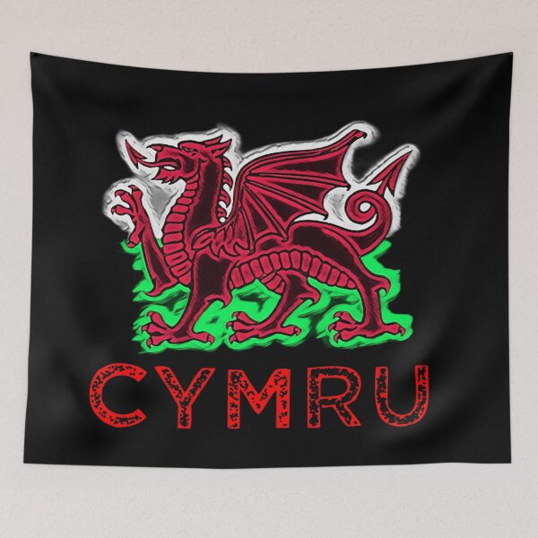 Aperçu de l'œuvre CYMRU STYLISé GALAIS DRAIG GOCH DRAGON ROUGE créée et vendue par Marni Scofidio Desi9ns.