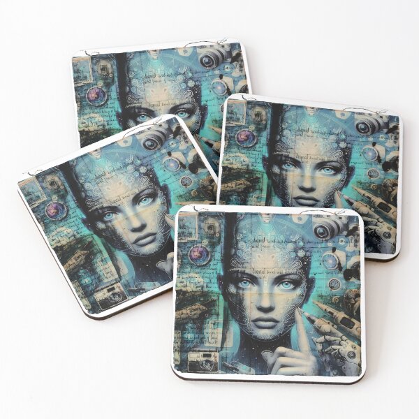 Item preview, Cyber Muse: Postage Stamp Edition designed and sold by Pixel Dome.