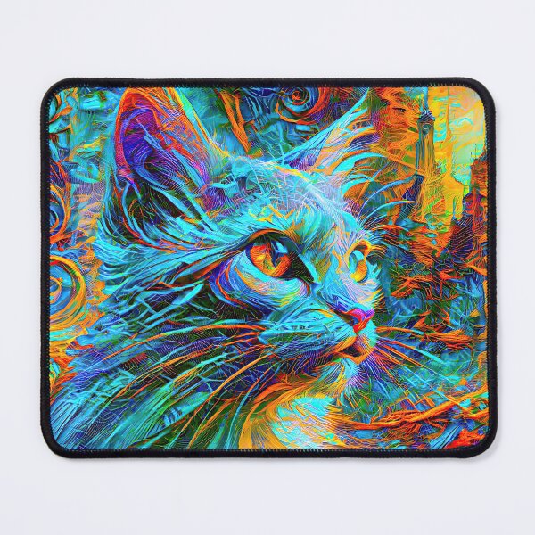 Item preview, Abstractions of abstract abstraction of cat. DeepDream #7401855858921 designed and sold by blackhalt.