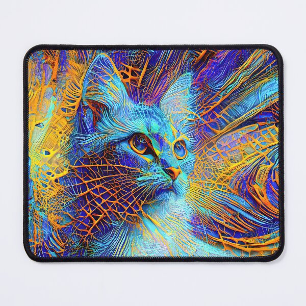 Item preview, Abstractions of abstract abstraction of cat. DeepDream #6068049633014 designed and sold by blackhalt.