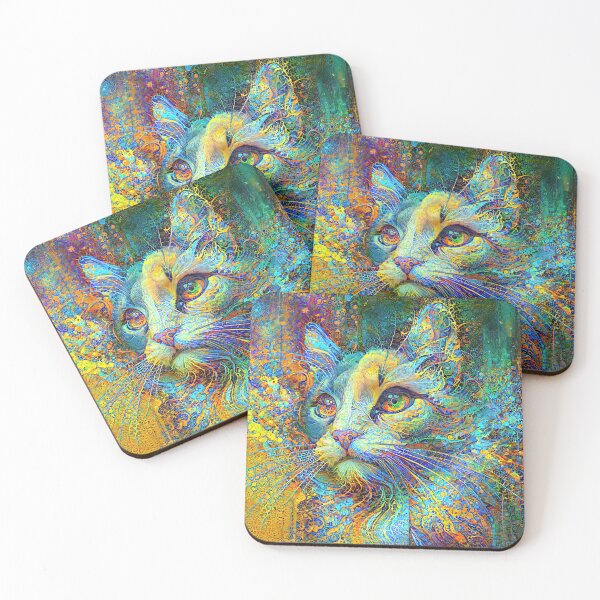 Item preview, Abstractions of abstract abstraction of cat. DeepDream #7306165131766 designed and sold by blackhalt.