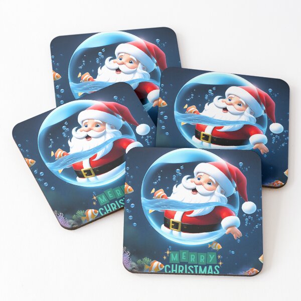 Item preview, Cute Santa under the water designed and sold by OutdoorArtistry.