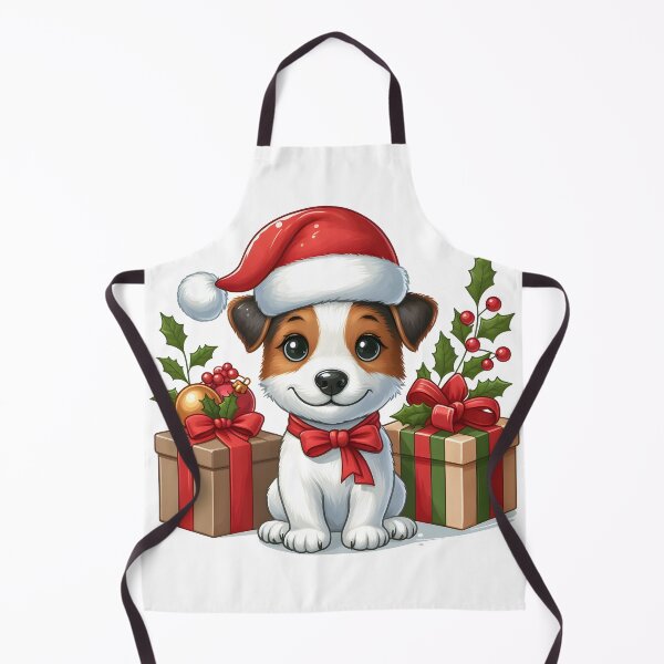 Aperçu de l'œuvre Jack Russel Terrier Joie de Noël créée et vendue par MegzDesign.