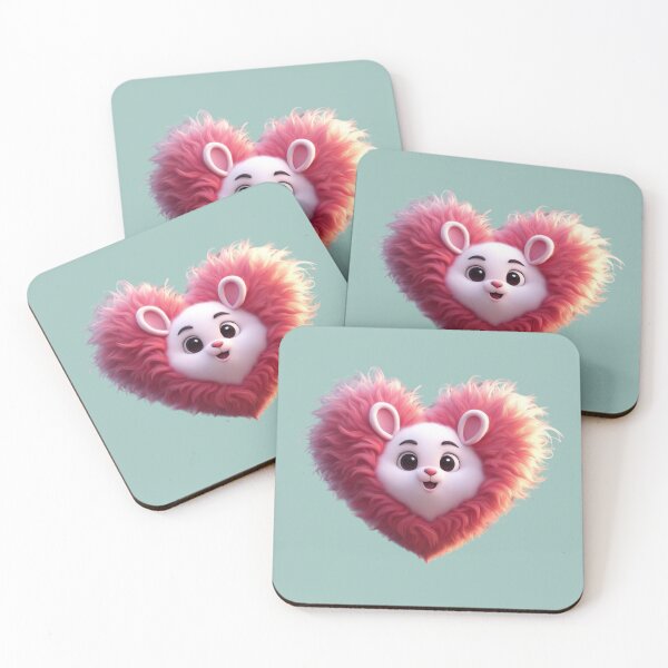 Item preview, Cute Fuzzy Pink Heart  designed and sold by Digiheart.