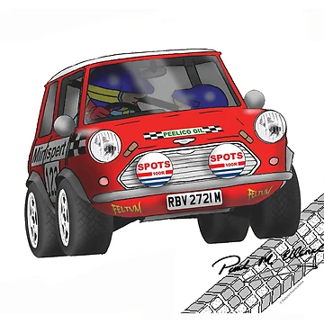 Artwork thumbnail, Classic Rallyist Rally Mini by Rallyist.Art Merchandise
