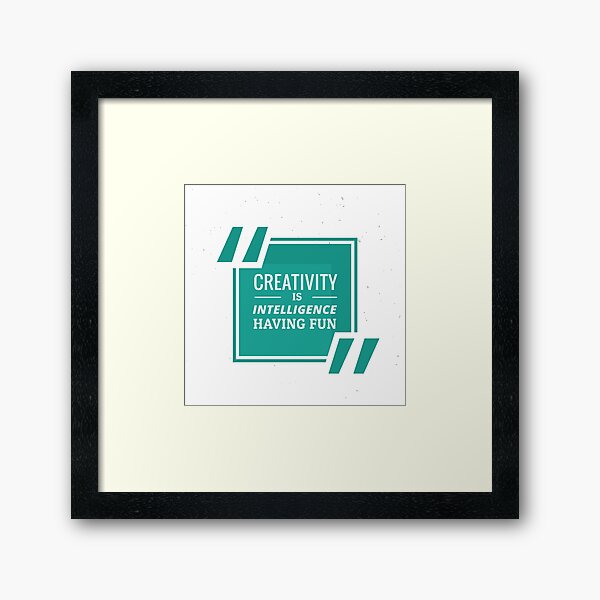 Item preview, creativity is intelligence designed and sold by hamada elbagoury.