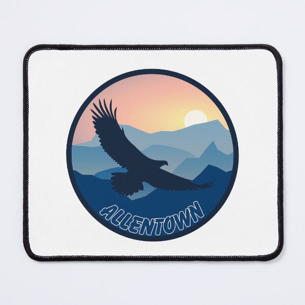 Item preview, Allentown, Pennsylvania | An eagle flying over the mountains at sunset designed and sold by CircinusStore.