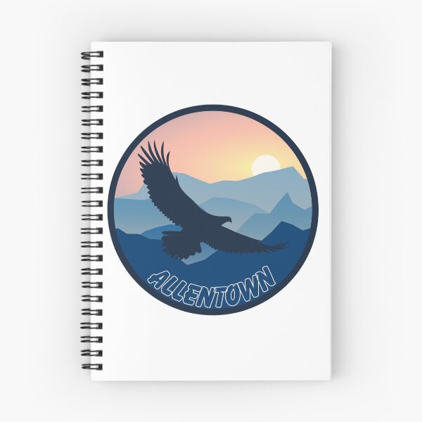 Item preview, Allentown, Pennsylvania | An eagle flying over the mountains at sunset designed and sold by CircinusStore.