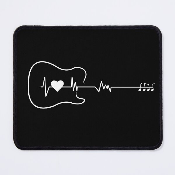 Item preview, Diseño minimalista del latido del corazón de la guitarra acústica designed and sold by DigitalFhaiz.