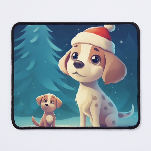Item preview, Pups Pals | Santa's Hat Beautiful Forest Night designed and sold by FairX.