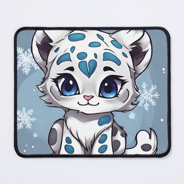 Item preview, Cute Baby Snow Leopard in Winter designed and sold by LittleGoblinPrs.