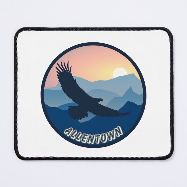 Item preview, Allentown, Pennsylvania | An eagle flying over the mountains at sunset designed and sold by CircinusStore.