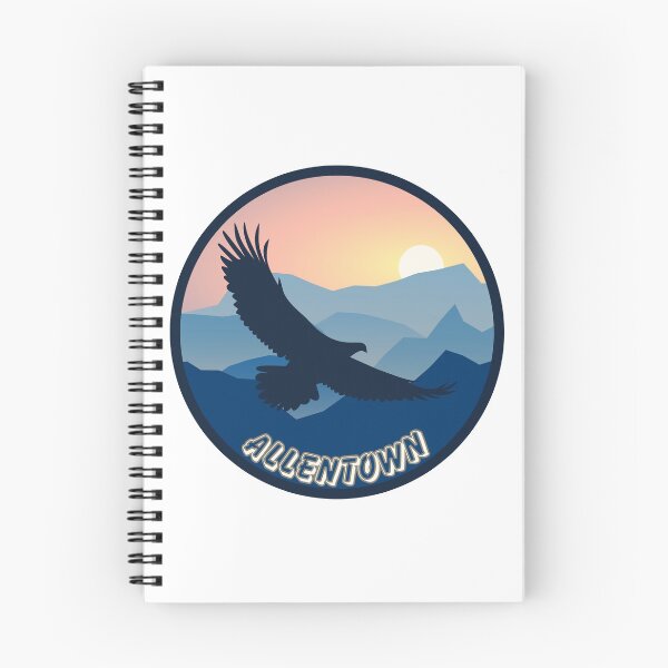 Item preview, Allentown, Pennsylvania | An eagle flying over the mountains at sunset designed and sold by CircinusStore.