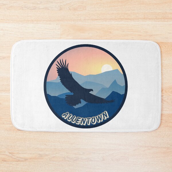 Item preview, Allentown, Pennsylvania | An eagle flying over the mountains at sunset designed and sold by CircinusStore.