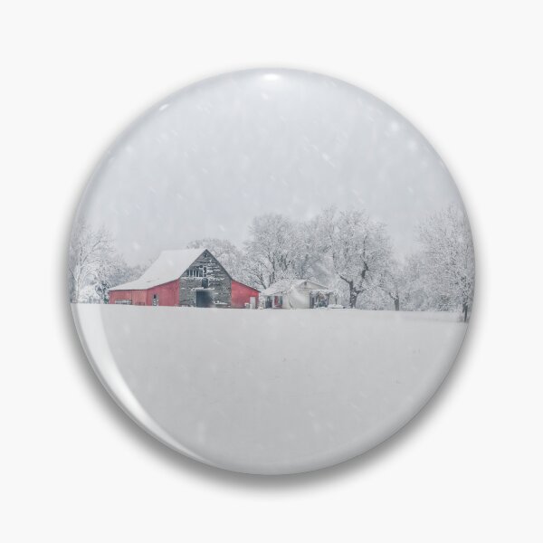 Item preview, Winter Snow At The Old Red Barn designed and sold by mljdwhite.