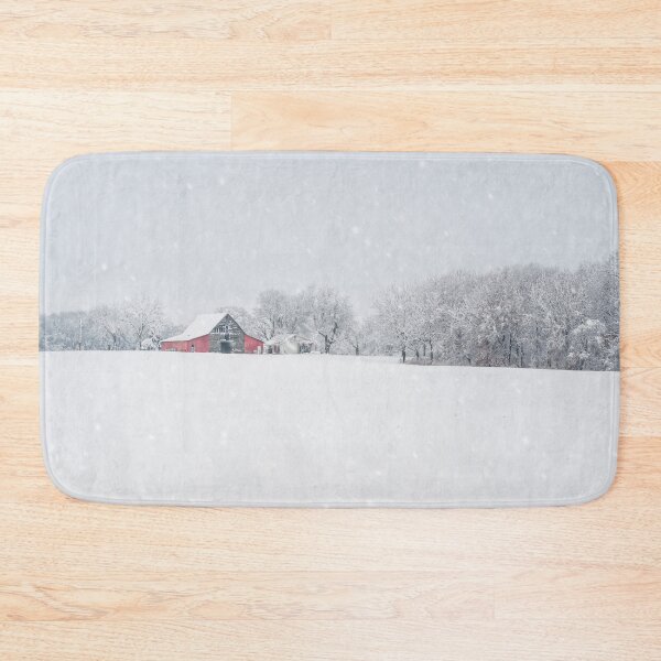 Item preview, Winter Snow At The Old Red Barn designed and sold by mljdwhite.