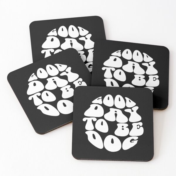 Item preview, Good Day to be a Dog Text Monochrome Black designed and sold by Meepuruproject.