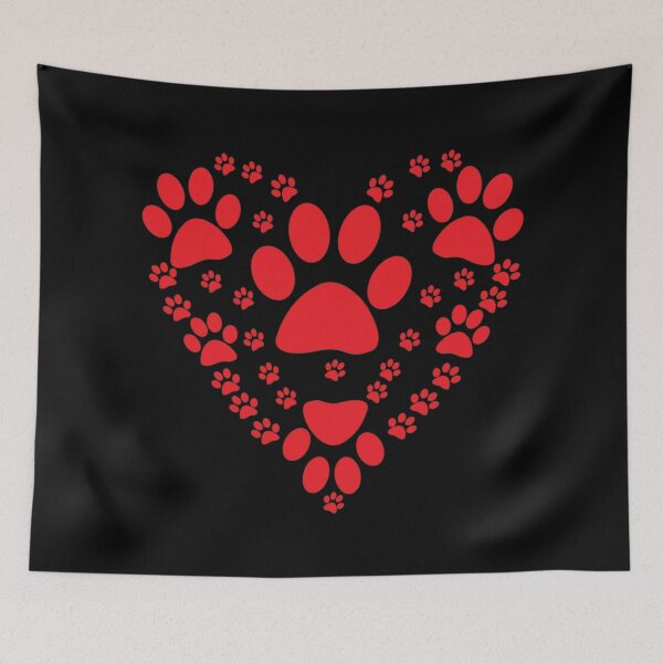 Item preview, Big Heart - Made w Dog Paw Prints X 300 designed and sold by Military Insignia Products.
