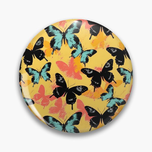 Item preview, Grungy Monarchs, Bansky Style Monarch Butterfly Pattern by BCH designed and sold by BossyCatHome.