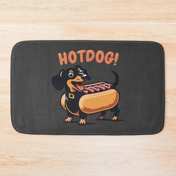 Item preview, Wiener Dog Hotdog | Long Dachshund Black & Tan Dog in Bun Suit | Sausage Dog designed and sold by d247.