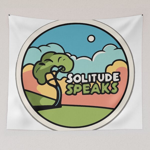 Item preview, Solitude Speaks - Serene Landscape Comic Style designed and sold by NiftyWrx.