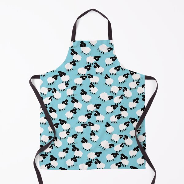 Item preview, Cute Little Lambs on Blue designed and sold by RepeatCandy.