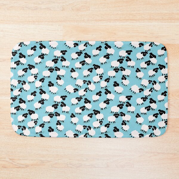 Item preview, Cute Little Lambs on Blue designed and sold by RepeatCandy.