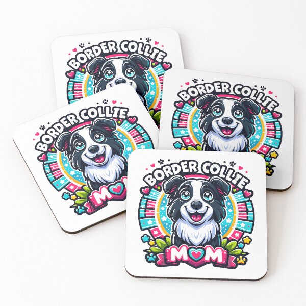 Item preview, Border Collie Mom: Cheerful Cartoon Dog Love Design designed and sold by SerhiiArt.