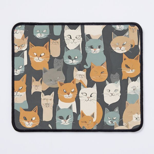 Item preview, a cat's unique facial expression pattern designed and sold by Miya-ArtShop.