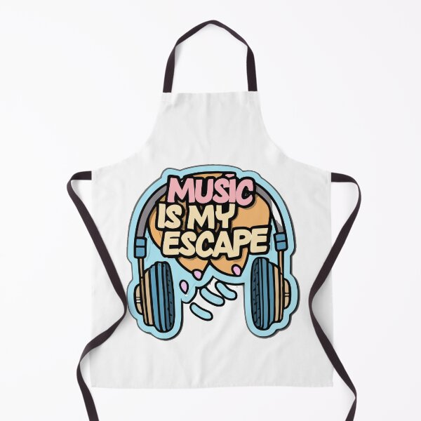 Item preview, Music Is My Escape - Comic Book Style Headphones designed and sold by NiftyWrx.